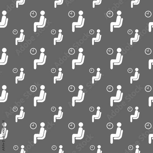seamless pattern with waiting