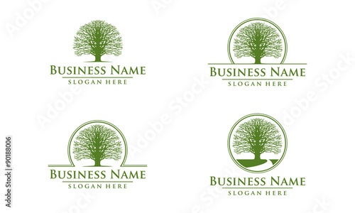 oak, tree, logo