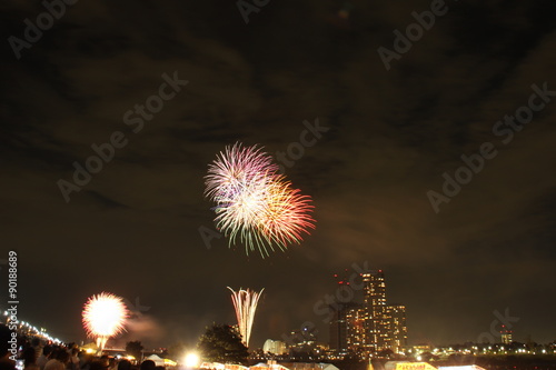 fireworks, SETAGAYA TOKYO JAPAN photo