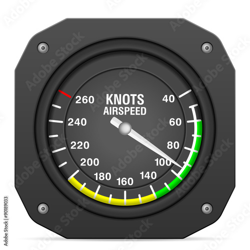 Flight instrument airspeed indicator