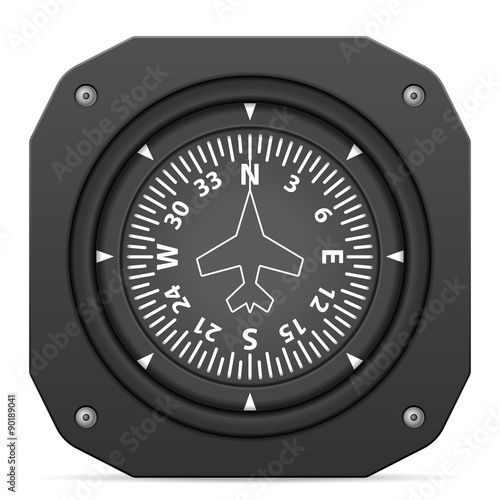 Flight instrument heading indicator