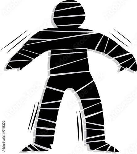 Backlit Mummy Walking