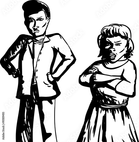 Annoyed Hispanic Adults Outline