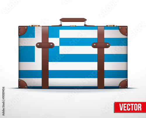 Classic vintage luggage suitcase for travel