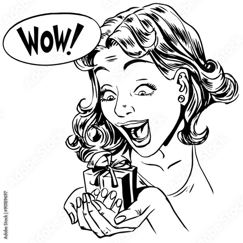 Wow gift girl reaction