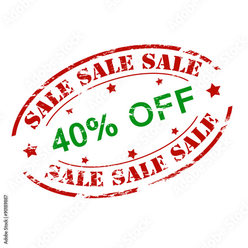 Sale fourty percent off