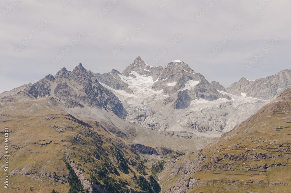 Zermatt, Dorf, Bergdorf, Alpen, Walliser Alpen, Schweizer Berge, Ober Gabelhorn, Wellenkuppe, hochalpin, alpin, Klettertour, Sommer, Wallis, Schweiz
