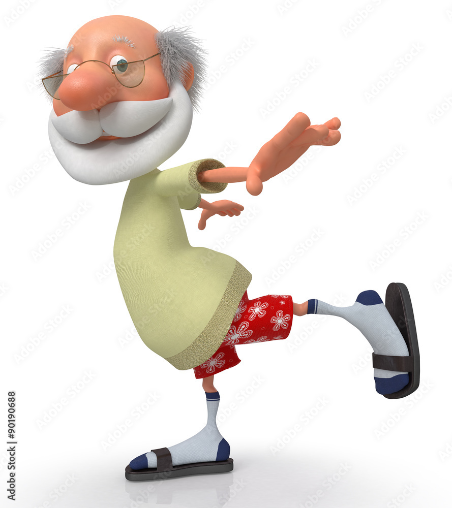 3d grandfather pensioner 3d grandfather pensioner