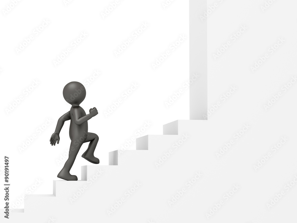 man climbing stairs man climbing stairs