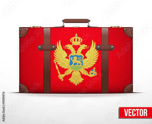 Classic vintage luggage suitcase for travel