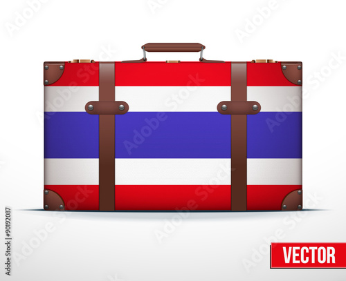 Classic vintage luggage suitcase for travel
