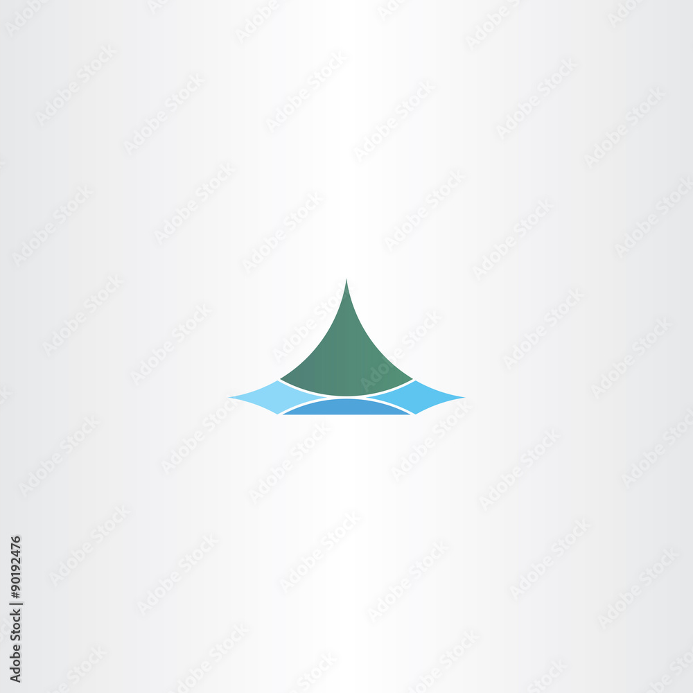 iceland logo sign mountain vector iceland logo sign mountain vector