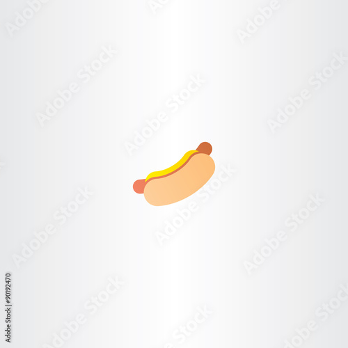 hot dog vector icon logo