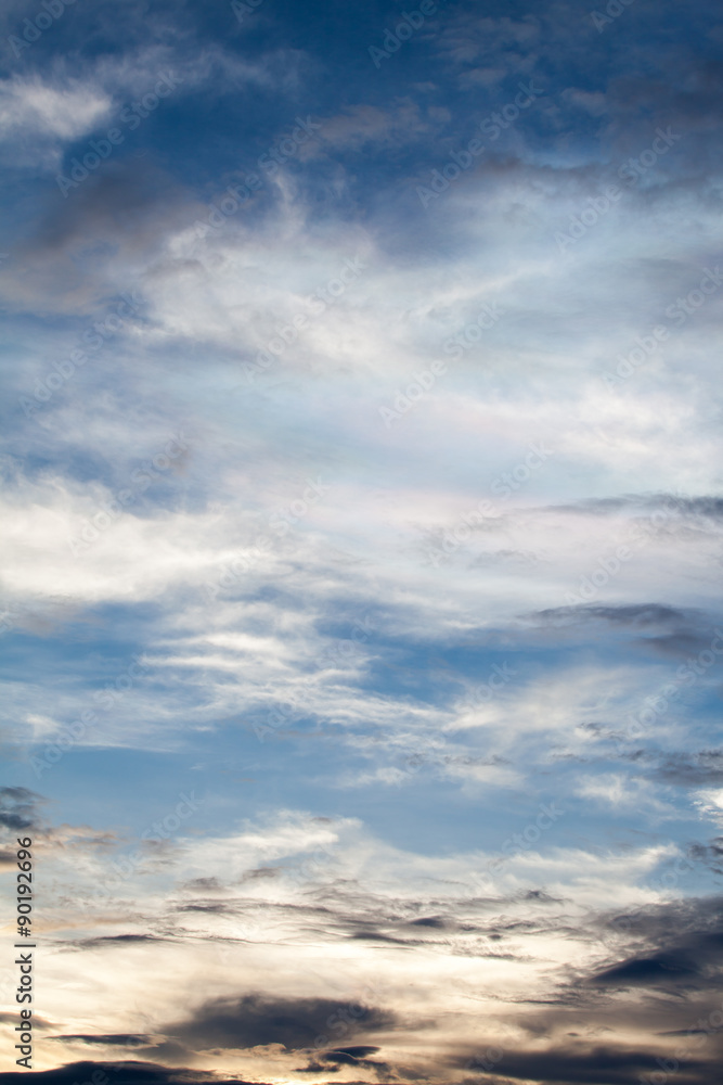 Obraz premium sunset with clouds