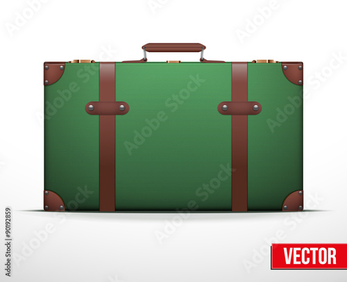 Classic vintage luggage suitcase for travel