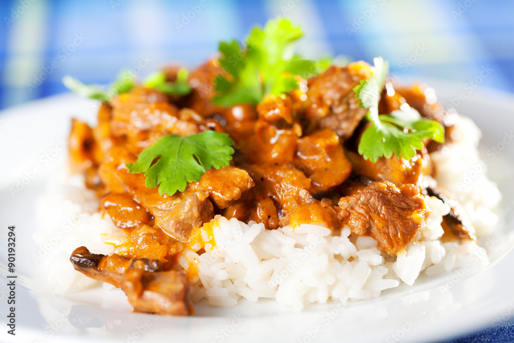 Pork curry with rice Pork curry with rice