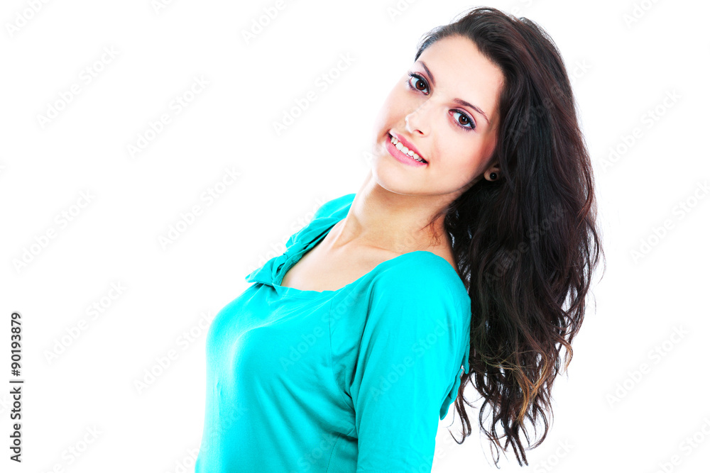 Young woman close up