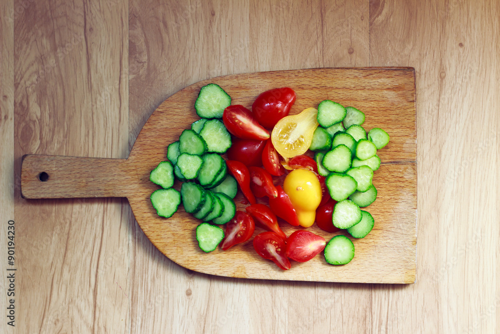 Fresh vegetable on wooden board Fresh vegetable on wooden board