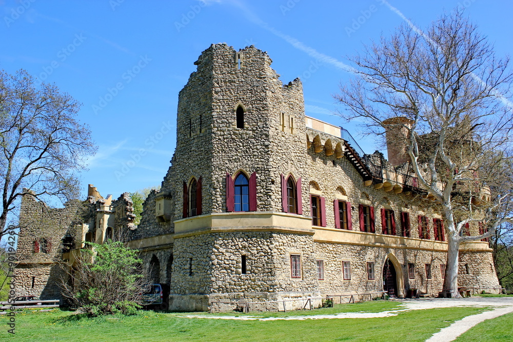 fake ruin of medieval castle, Lednice, Czech republic