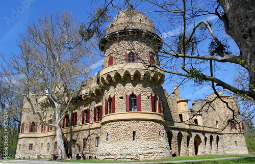 imitation of medieval ruin castle, Lednice, Czech republic