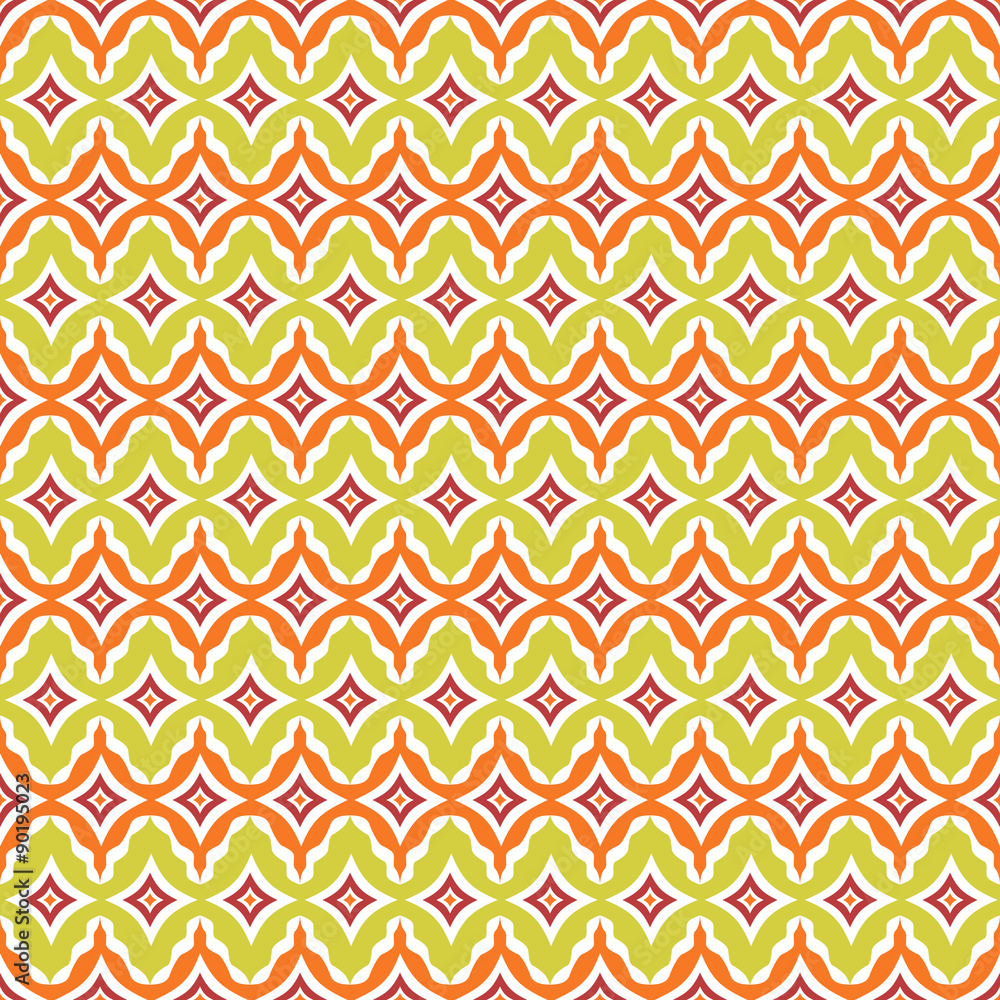 Seamless retro background in modern ikat pattern Seamless retro background in modern ikat pattern