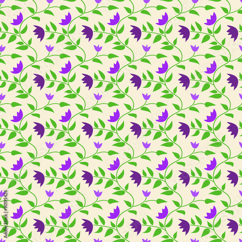 Spring style seamless background floral pattern