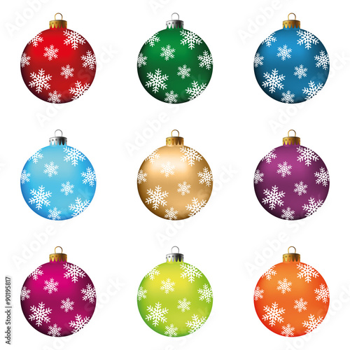 Christmas balls set
