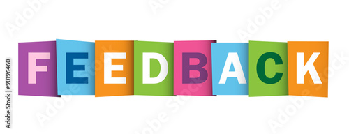 Multicoloured Letters Icon FEEDBACK