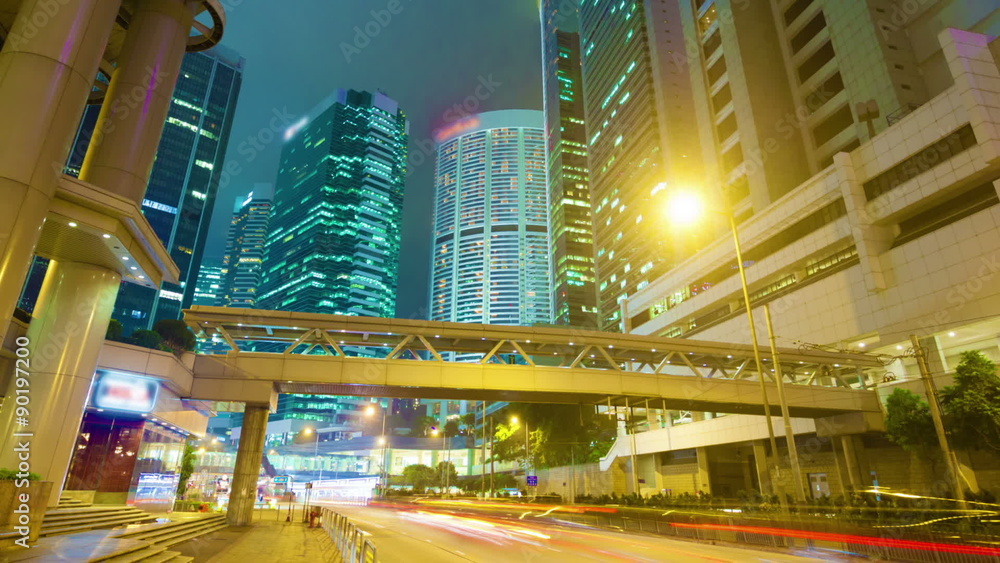 Hyperlapse video with camera travelling along a busy road