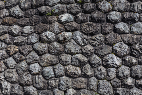 wall of stones as a texture