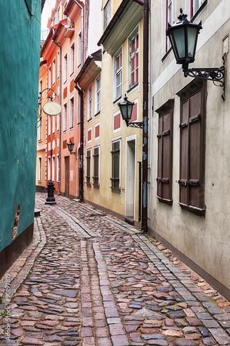 Alley in the old town of Ri...