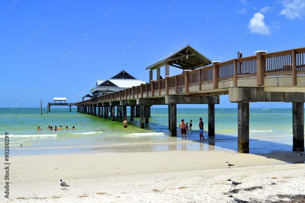 Pier 60 Clearwater Beach Florida Stock Photo