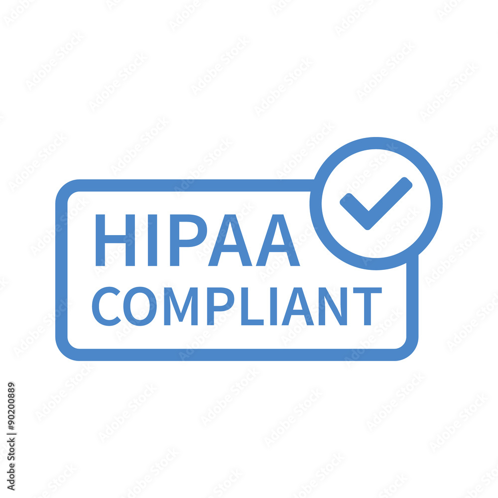 Health Insurance Portability and Accountability Act - HIPAA badge line art icon for apps and websites Health Insurance Portability and Accountability Act - HIPAA badge line art icon for apps and websites