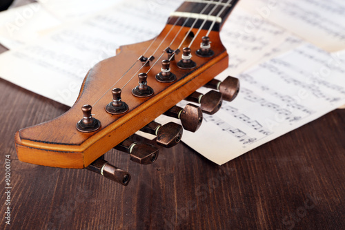 Electric guitar with music ...
