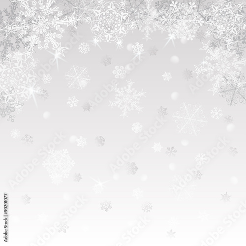Christmas background with snowflakes