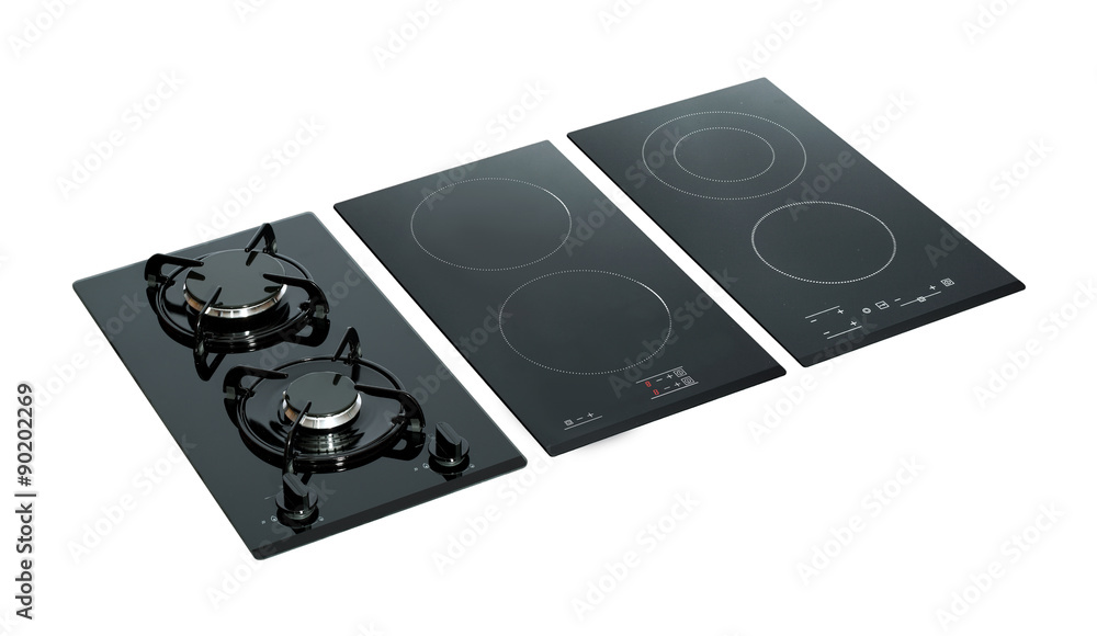 Domino system hobs isolated on white. Domino system hobs isolated on white.
