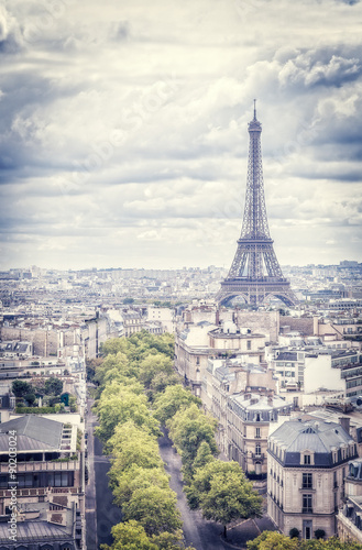 Eiffel tower. Vintage style photo © Vitalez