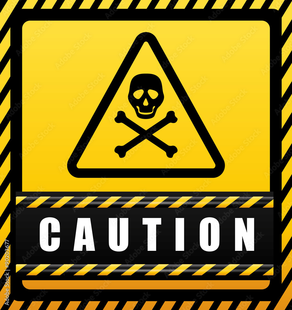 Obraz premium Warning sign design