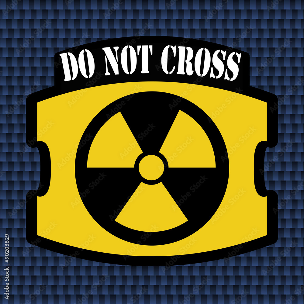 Fototapeta premium Warning sign design 