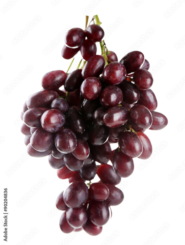 Fresh ripe grapes, isolated on white Fresh ripe grapes, isolated on white