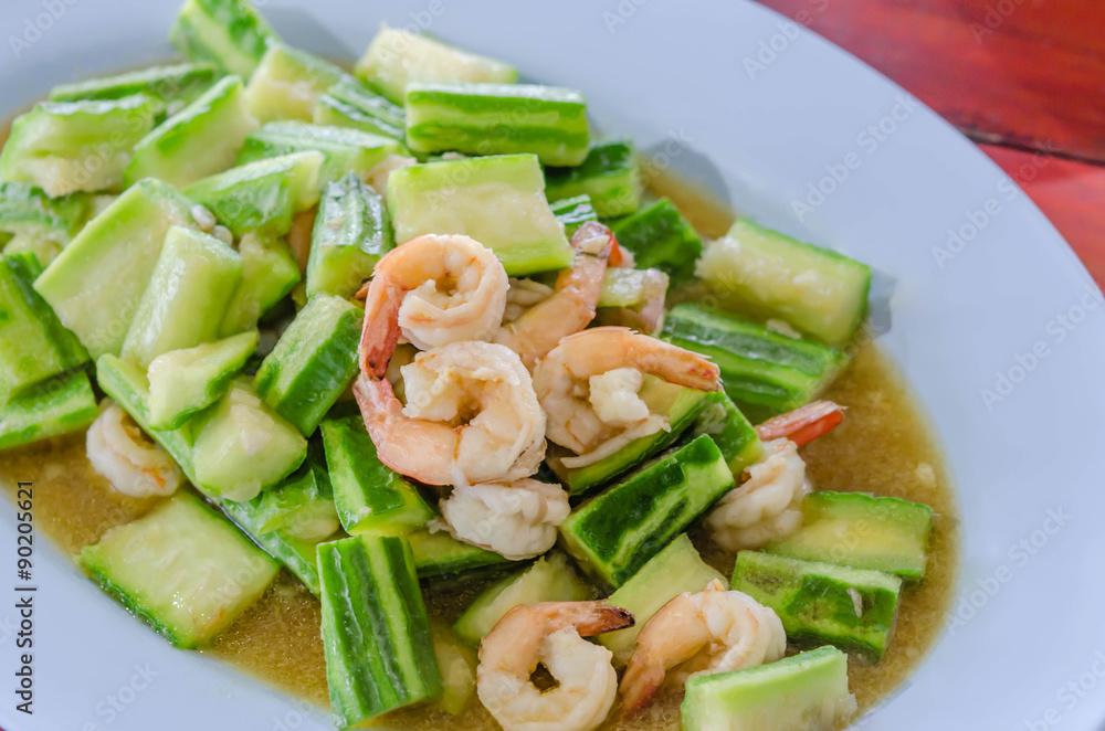 zucchini with shrimp zucchini with shrimp