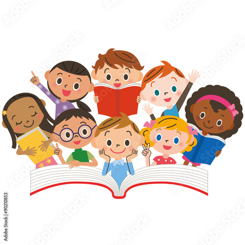 読書をする子供達