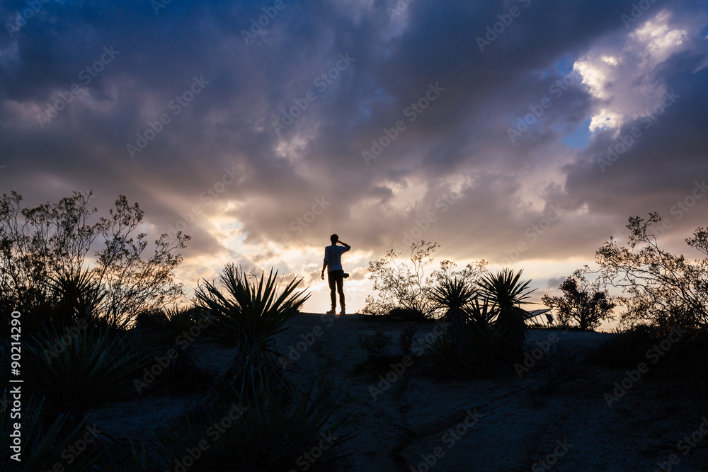 Photographer Watching the Sunset