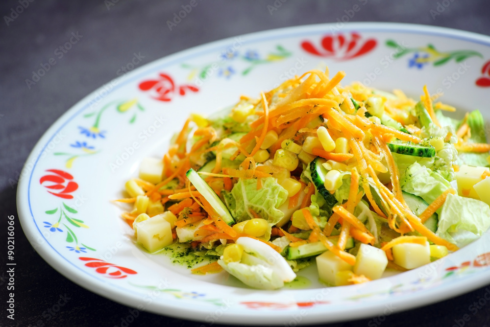 salad with corn salad with corn
