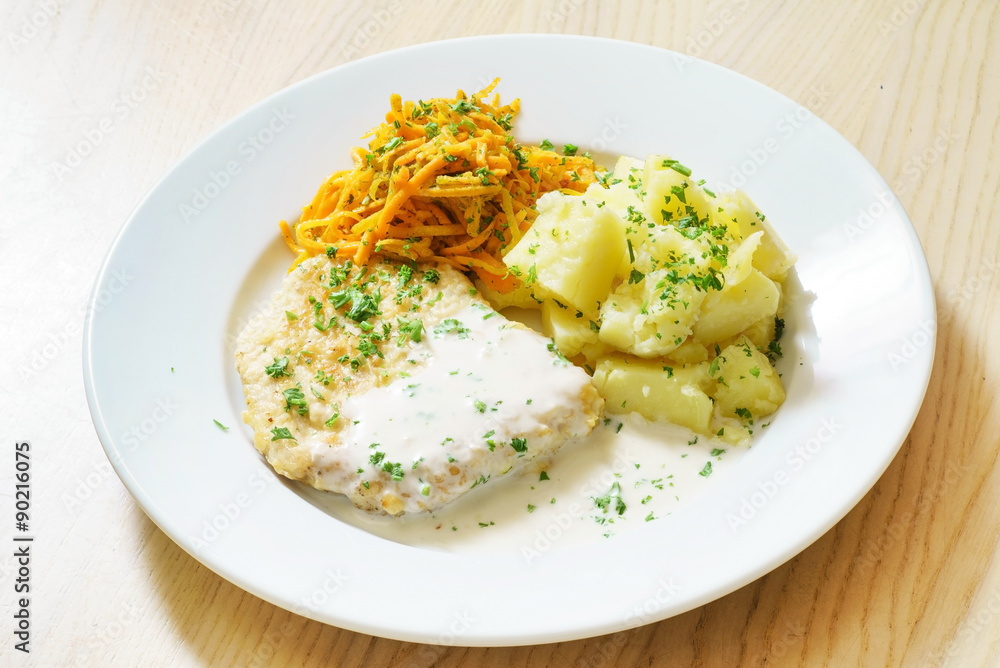 chicken with potatoes