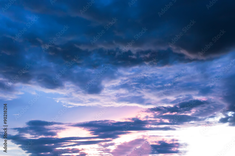 Magic of colour sky and cloud at twilight time background Magic of colour sky and cloud at twilight time background