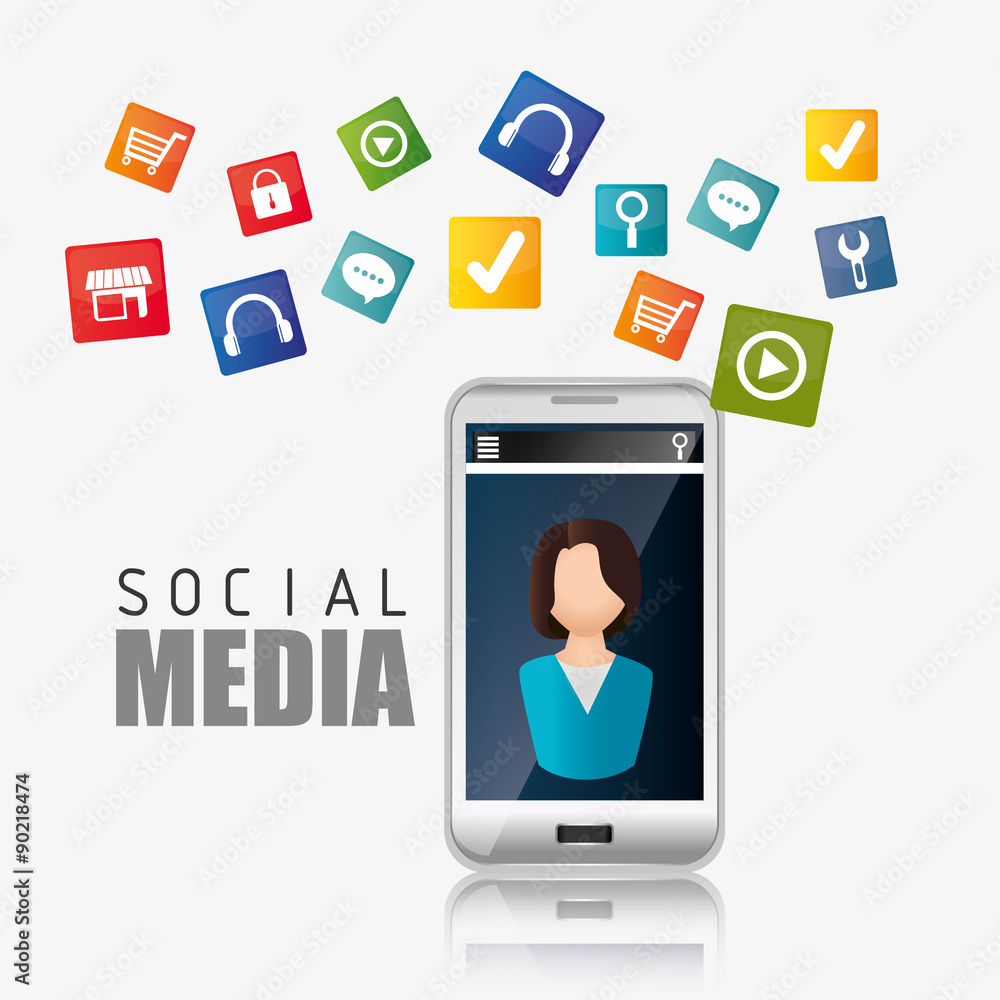 Social media design. Social media design.