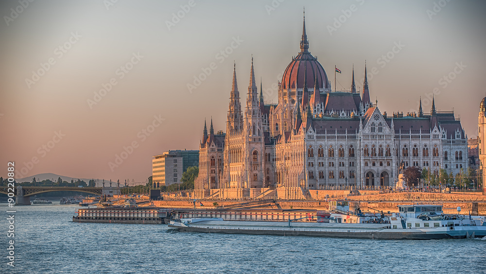 Obraz premium The Hungarian Parliament Building in Budapest