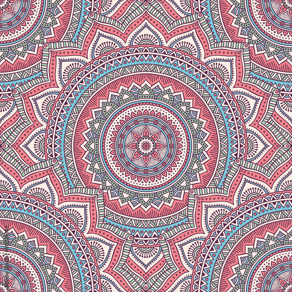 Ethnic floral seamless pattern Ethnic floral seamless pattern