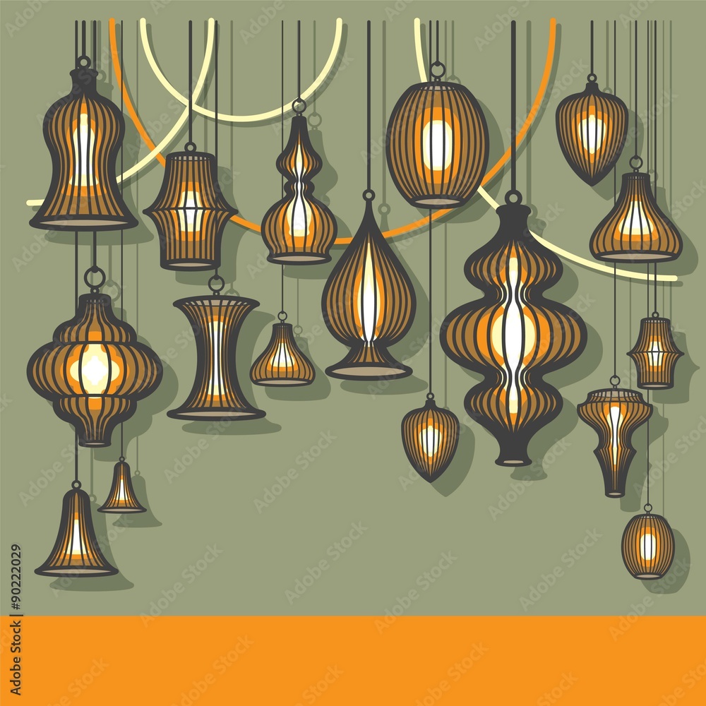 Lantern Background Vector